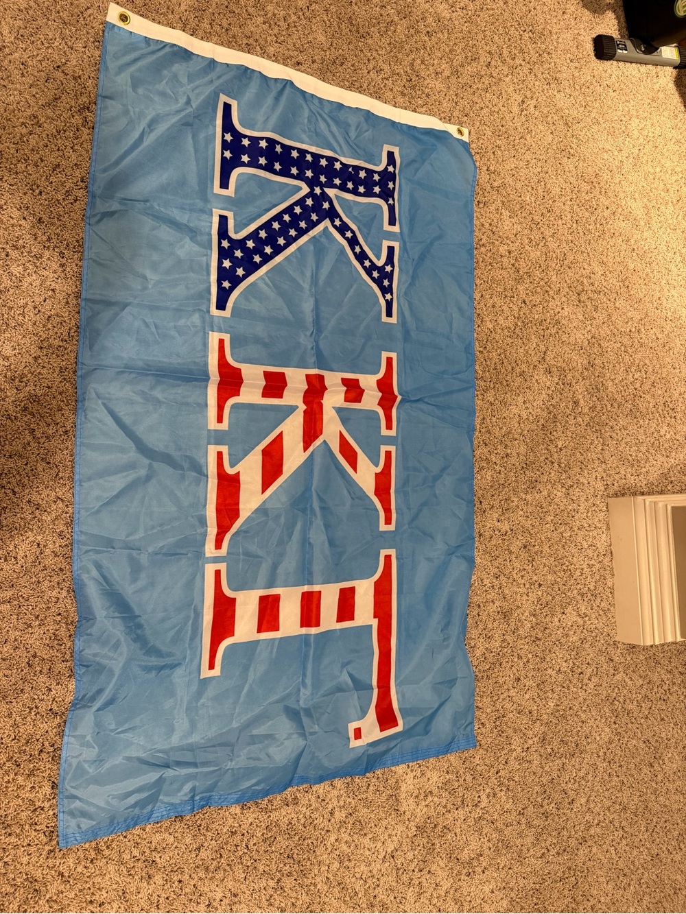 Kappa Kappa Gamma Red White Blue Flag